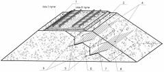 Земляное сооружение двухпутного железнодорожного пути (патент 2593270)