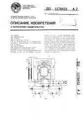 Стенд для испытания насосов (патент 1276852)