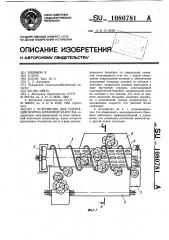 Устройство для сепарации вороха кочанной капусты (патент 1080781)