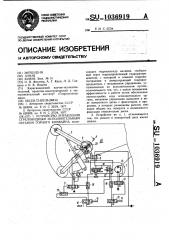 Устройство управления стреловидным исполнительным органом горного комбайна (патент 1036919)