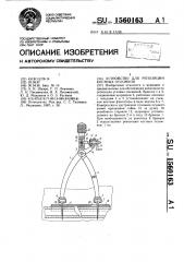 Устройство для репозиции костных отломков (патент 1560163)