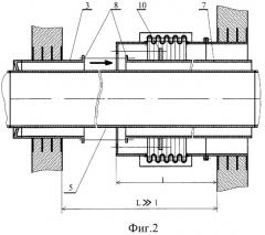 Герметичная проходка трубопровода через защитные оболочки (патент 2304738)