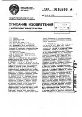 Устройство для формирования вектора на экране электронно- лучевой трубки (патент 1016816)