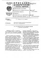 Устройство для растаривания мешков с сыпучим материалом (патент 610737)