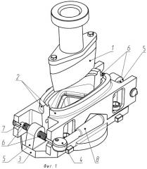 Устройство для прессования полых стеклоизделий (патент 2457185)