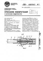 Устройство для образования щелей на стенках шпуров (патент 1557317)