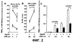 Модуляция шаперонином 10 секреции цитокинов и хемокинов, индуцируемой toll-подобным рецептором (патент 2446817)