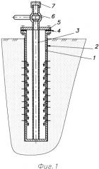 Конструкция наблюдательной геоэкологической скважины для отбора проб воздуха (патент 2561398)