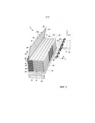 Система разгрузки и способ разгрузки транспортной тележки для протекторов шин (патент 2656465)