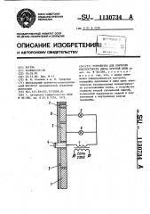 Устройство для контроля плоскостности диска круглой пилы (патент 1130734)