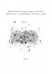 Двухкамерный жидкостный ракетный двигатель с управляемым вектором тяги (патент 2626618)
