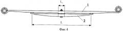Рессорный лист комбинированного профиля (варианты) и рессора (варианты) с его использованием (патент 2414635)