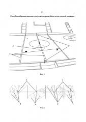 Способ калибровки видеосистемы для контроля объектов на плоской площадке (патент 2610137)