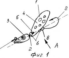 Вращающаяся блесна с.в.л. (патент 2267920)