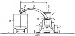 Способ перегрузки убранной массы, устройство управления для уборочной машины и уборочная машина (патент 2405300)