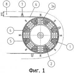 Магнитный сепаратор с ферритовыми и редкоземельными постоянными магнитами (патент 2324542)