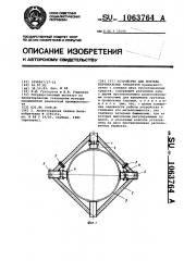 Устройство для монтажа вертикальных аппаратов (патент 1063764)