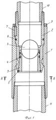 Разъемное соединение колонны напорных труб в скважине журавлева (патент 2262582)