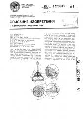 Устройство для удаления пыли с плоских поверхностей (патент 1273049)