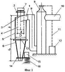 Виброакустический циклон (патент 2270726)