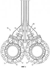 Фрезерное устройство для фрезерования щелей в грунте (патент 2268339)
