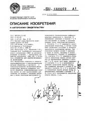 Устройство для электроэрозионного легирования (патент 1323272)