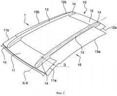 Конструкционная крыша и транспортное средство, снабженное подобной конструкционной крышей (патент 2668022)