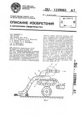 Пневматическая установка для транспортирования грузов (патент 1239063)