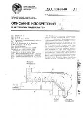 Аэродинамический желоб для транспортирования зернистой полидисперсного материала (патент 1346540)