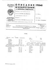 Патент ссср  170540 (патент 170540)