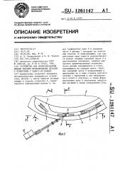 Устройство для ориентированной подачи плоских продолговатых деталей с отверстием у одного из концов (патент 1261147)