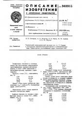 Стекло (патент 948915)
