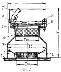 Взрывозащитный клапан для технологического оборудования (патент 2442052)