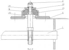 Упругая подвеска (варианты) и способ монтажа упругой подвески компрессорного агрегата климатической установки пассажирского вагона (патент 2482991)