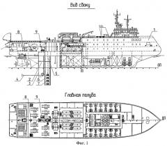 Сейсмографическое судно для сейсморазведки по 2d технологии в арктических морях вне зависимости от ледовых условий (патент 2539430)