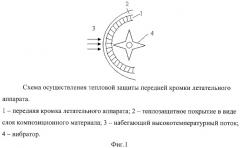 Способ тепловой защиты передней кромки летательного аппарата (патент 2400396)