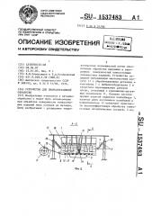 Устройство для виброабразивной обработки (патент 1537483)