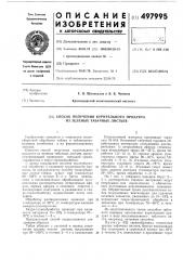 Способ получения курительного продукта из зеленых табачных листьев (патент 497995)