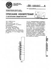 Кернорвательное устройство (патент 1221317)