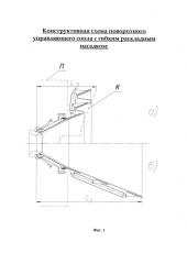 Поворотное управляющее сопло с гибким раскладным насадком (патент 2647022)
