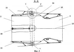 Поворотное круглое осесимметричное реактивное сопло воздушно-реактивного двигателя (патент 2309278)