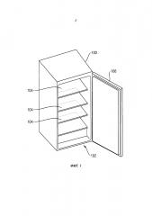 Холодильное устройство с поддоном (патент 2605754)