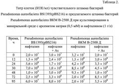 Штамм бактерий pseudomonas aureofaciens вкм в-2500 д для биодеградации полициклических ароматических углеводородов в условиях загрязнения почв арсенитом натрия (патент 2396338)