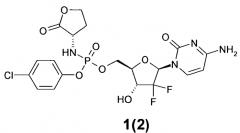 Замещенные (2r,3r,5r)-3-гидрокси-(5-пиримидин-1-ил)тетрагидрофуран-2-илметил арил фосфорамидаты (патент 2553996)