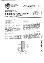 Устройство для отбора газов из жидкого металла (патент 1513389)