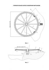 Горизонтальное колесо обозрения мартынова (патент 2581976)