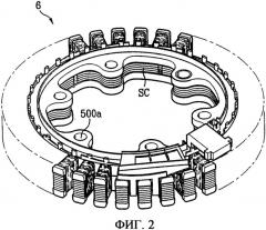 Статор электродвигателя с наружным ротором для стиральной машины барабанного типа (патент 2330908)