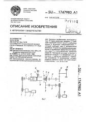 Стенд для испытания зубчатых колес на торцевой износ (патент 1747983)