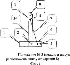 Педальный кривошипно-шатунный механизм велосипеда (патент 2536995)