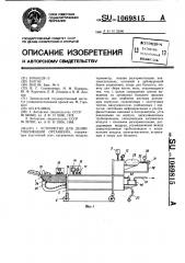 Устройство для дезинтоксикации организма (патент 1069815)